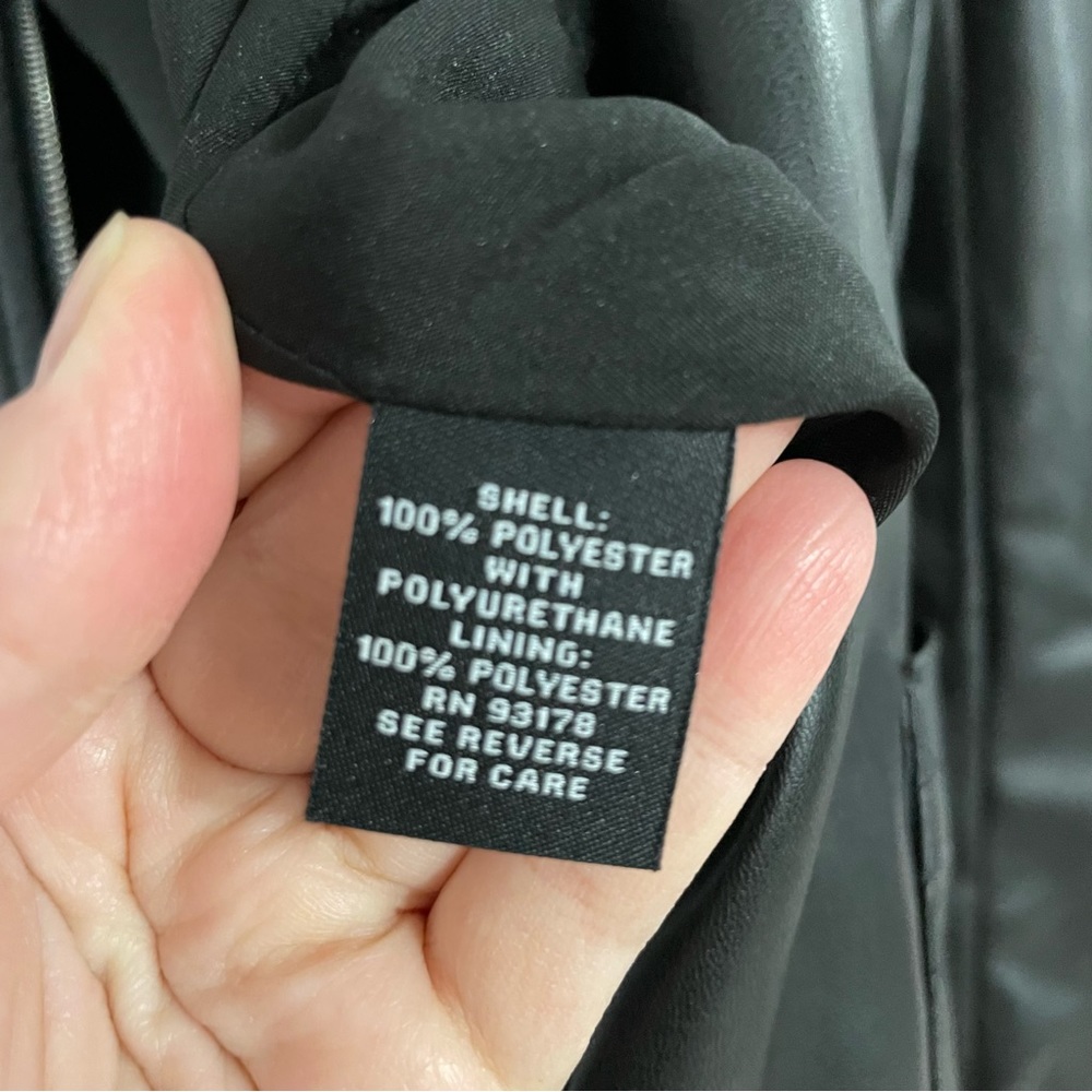 Premise Faux Leather Vegan Jacket NWOT - Picture 7 of 9
